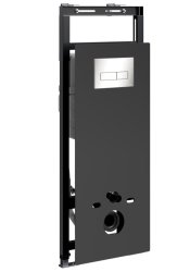 Инсталляция для унитаза Wasserkraft Salm 27TLT.010.ME.BL.BN03 с кнопкой