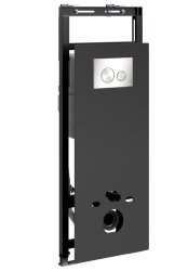 Инсталляция для унитаза Wasserkraft Salm 27TLT.010.ME.BL.BN02 с кнопкой