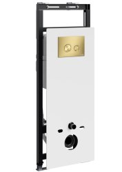 Инсталляция для унитаза Wasserkraft Salm 27TLT.010.ME.WH.MG01 с кнопкой