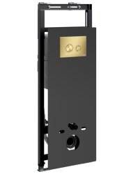 Инсталляция для унитаза Wasserkraft Salm 27TLT.010.ME.BL.MG01 с кнопкой