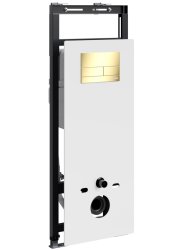 Инсталляция для унитаза Wasserkraft Salm 27TLT.010.ME.WH.PG04 с кнопкой