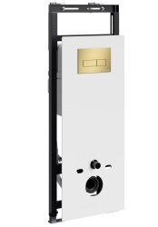 Инсталляция для унитаза Wasserkraft Salm 27TLT.010.ME.WH.MG03 с кнопкой