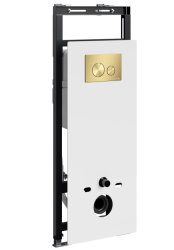 Инсталляция для унитаза Wasserkraft Salm 27TLT.010.ME.WH.MG02 с кнопкой