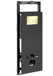 Инсталляция для унитаза Wasserkraft Salm 27TLT.010.ME.BL.PG02 с кнопкой