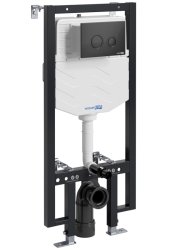 Инсталляция для унитаза Wasserkraft Vils 56TLT.010.ME.MB01 с кнопкой