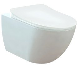 Подвесной унитаз Creavit Free FE322.00100, белый с сиденьем