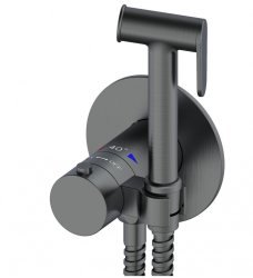 Гигиенический душ Wonzon&Woghand WW-88829909-BGM со смесителем, темный графит