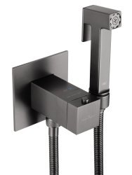 Гигиенический душ Wonzon&Woghand WW-88829910-BGM со смесителем, темный графит
