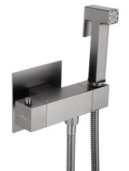 Гигиенический душ Wonzon&Woghand WW-88819903-BGM со смесителем, темный графит