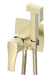 Гигиенический душ Wonzon&Woghand Flex WW-88829072-BG со смесителем, брашированное золото