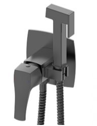 Гигиенический душ Wonzon&Woghand Flex WW-88829072-BGM со смесителем, темный графит