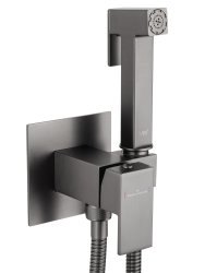 Гигиенический душ Wonzon&Woghand WW-88829903-BGM со смесителем, темный графит