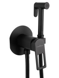 Гигиенический душ Wonzon&Woghand Frame WW-88829010-MB со смесителем, черная матовая