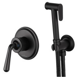 Гигиенический душ Wonzon&Woghand Steam WW- 88849008-MB со смесителем, черная матовая