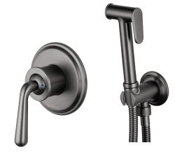 Гигиенический душ Wonzon&Woghand Steam WW-88849008-BGM со смесителем, темный графит