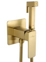 Гигиенический душ Wonzon&Woghand Edge WW-88829003-BG со смесителем, брашированное золото
