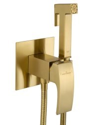 Гигиенический душ Wonzon&Woghand Fit WW-88829009-BG со смесителем, брашированное золото