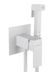 Гигиенический душ Wonzon&Woghand Cube WW-88829016-MW со смесителем, белая матовая