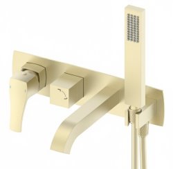 Встраиваемый смеситель для ванны Wonzon&Woghand Flex WW-88889072-BG, брашированное золото