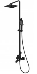 Душевая система Wonzon&Woghand Flex WW-88047072-MB с изливом, черная матовая
