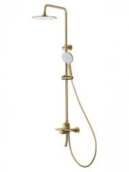Душевая система Wonzon&Woghand Click WW-N3S962-BG с изливом, брашированное золото