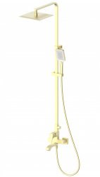Душевая система Wonzon&Woghand Flex WW-88047072-BG с изливом, брашированное золото