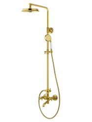 Душевая система Wonzon&Woghand Retro WW-88739020-PG с изливом, глянцевое золото