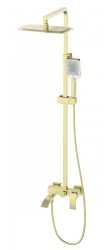 Душевая система Wonzon&Woghand Fit WW-88739009-BG с изливом, брашированное золото
