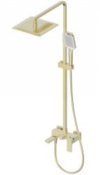 Душевая система Wonzon&Woghand Cube 2.0 WW-88047068-BG с изливом, брашированное золото