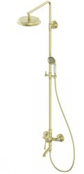 Душевая система Wonzon&Woghand Steam WW-88739008-BG с изливом, брашированное золото
