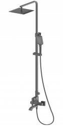 Душевая система Wonzon&Woghand Flex WW-88047072-BGM с изливом, темный графит