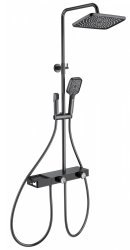 Душевая система Wonzon&Woghand Shelf WW-B4161-BGG, темный графит