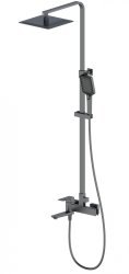 Душевая система Wonzon&Woghand Edge WW-88739003-BGM с изливом, темный графит