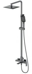Душевая система Wonzon&Woghand Diamond WW-88739011-BGM с изливом, темный графит