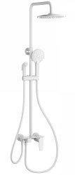 Душевая система Wonzon&Woghand WW-A30874-MW, белая матовая