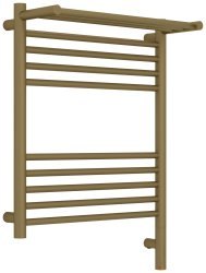 Полотенцесушитель электрический Сунержа Богема 3.1 R с полкой 50x60, матовое золото