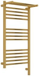 Полотенцесушитель электрический Сунержа Богема 3.1 R с полкой 40x80, золото