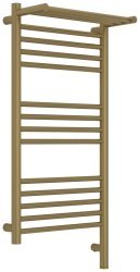 Полотенцесушитель электрический Сунержа Богема 3.1 R с полкой 40x80, золотой шелк
