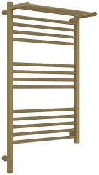 Полотенцесушитель электрический Сунержа Богема 3.1 L с полкой 50x80, золотой шелк