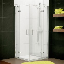 Душевой уголок с двухстворчатой распашной дверью SanSwiss PUR Light PLE2