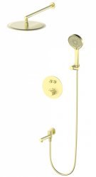 Встраиваемая душевая система Wonzon&Woghand Stick WW-88929010-BG, брашированное золото