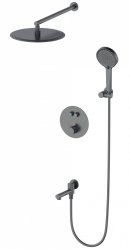 Встраиваемая душевая система Wonzon&Woghand Stick WW-88929010-BGM, темный графит