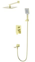 Встраиваемая душевая система Wonzon&Woghand Diamond WW-88939011-BG, брашированное золото