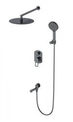 Встраиваемая душевая система Wonzon&Woghand Frame WW-88939010-BGM, темный графит