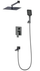 Встраиваемая душевая система Wonzon&Woghand Edge WW-88939003-BGM, темный графит