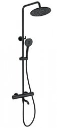 Душевая система Wonzon&Woghand Inn 2 WW-A3006-T1-MB, черная матовая