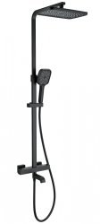 Душевая система Wonzon&Woghand Stay 3 WW-B3026-T1-MB, черная матовая