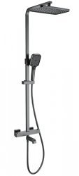 Душевая система Wonzon&Woghand Stay 3 WW-B3026-T1-BGG, темный графит