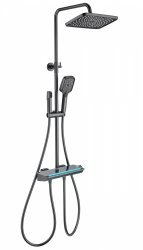 Душевая система Wonzon&Woghand Muse Lumia WW-B4174-BGG, темный графит