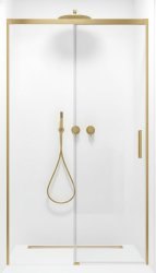 Душевая дверь Radaway Idea DWJ Brushed Gold 120 L, профиль золото